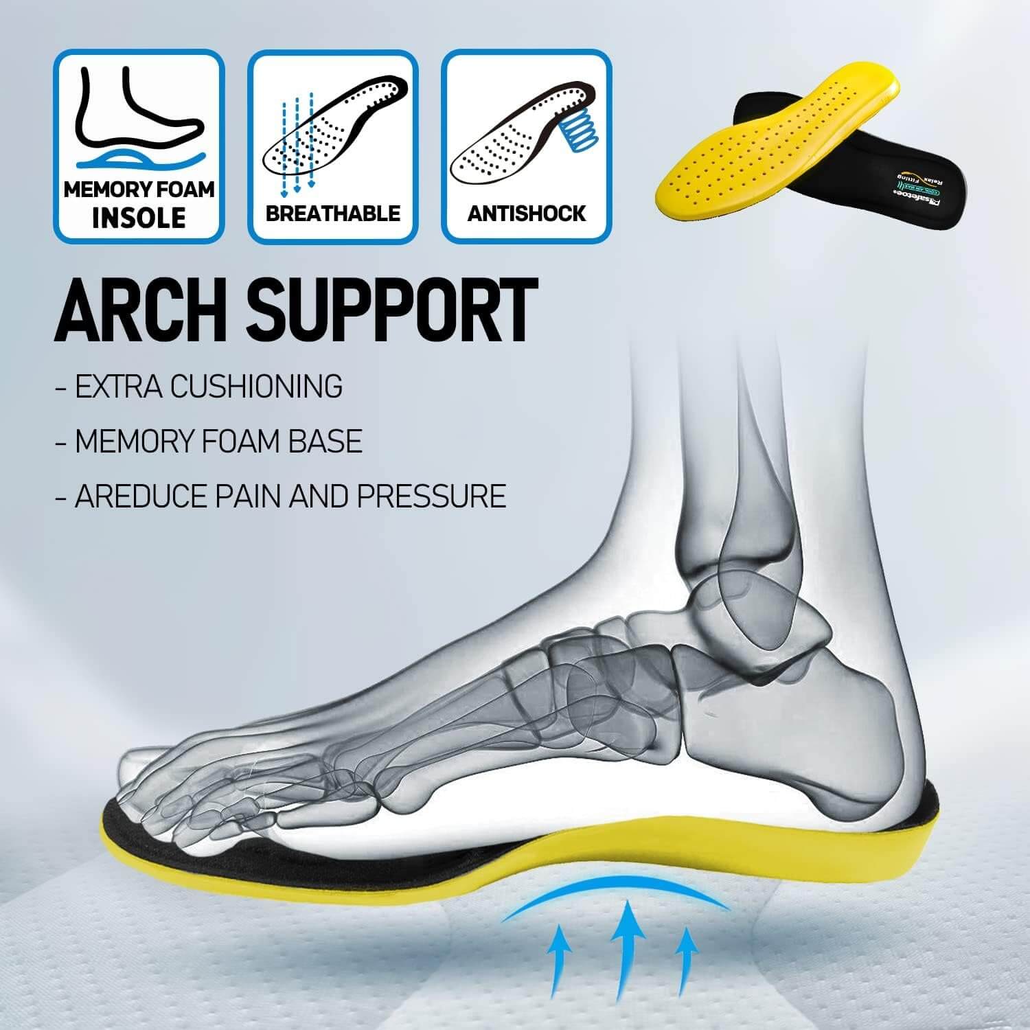 Safetoe Atmungsaktives Verbundzehen Sicherheitsschuhe mit 3D -Webgewebe obere +TPU -Druck