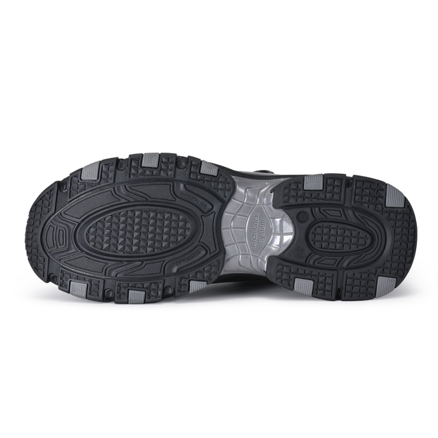 Atmungsaktive S1P-Sicherheitsschuhe mit Drehverschluss, Aluminiumkappe & rutschfester Sohle, L-7601 Navy