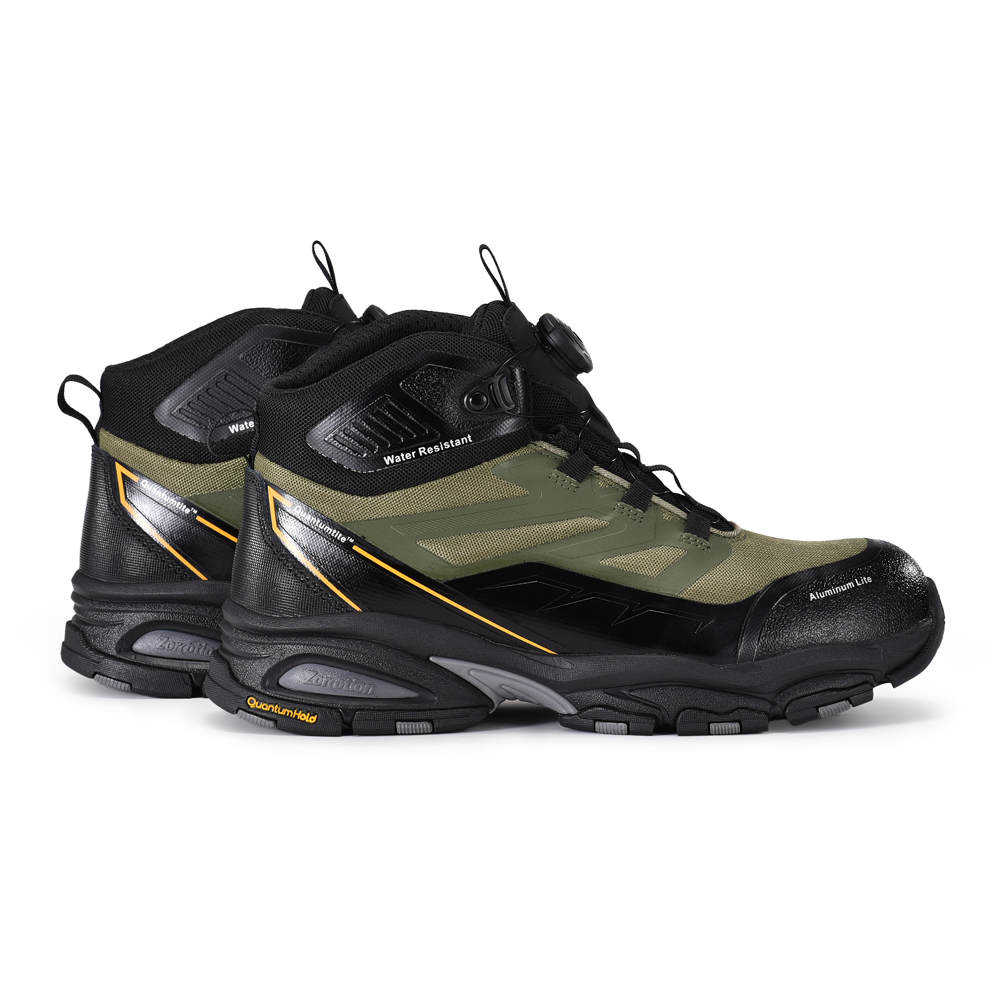 Outdoor-Design Sicherheitsstiefel mit Drehverschluss, atmungsaktiv, leicht, Aluminiumkappe & PE-Durchtrittschutzplatte, M-8589