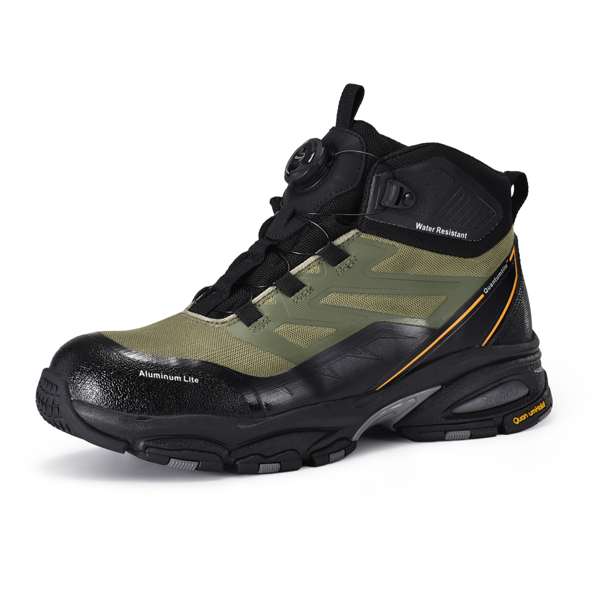 Outdoor-Design Sicherheitsstiefel mit Drehverschluss, atmungsaktiv, leicht, Aluminiumkappe & PE-Durchtrittschutzplatte, M-8589