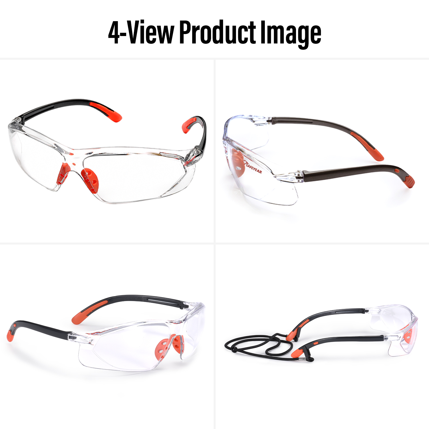 Safeyear Kratzfeste Anti-Beschlag Z87 Schutzbrille für Männer und Frauen, Schutzbrille, Labor-Arbeitsbrille