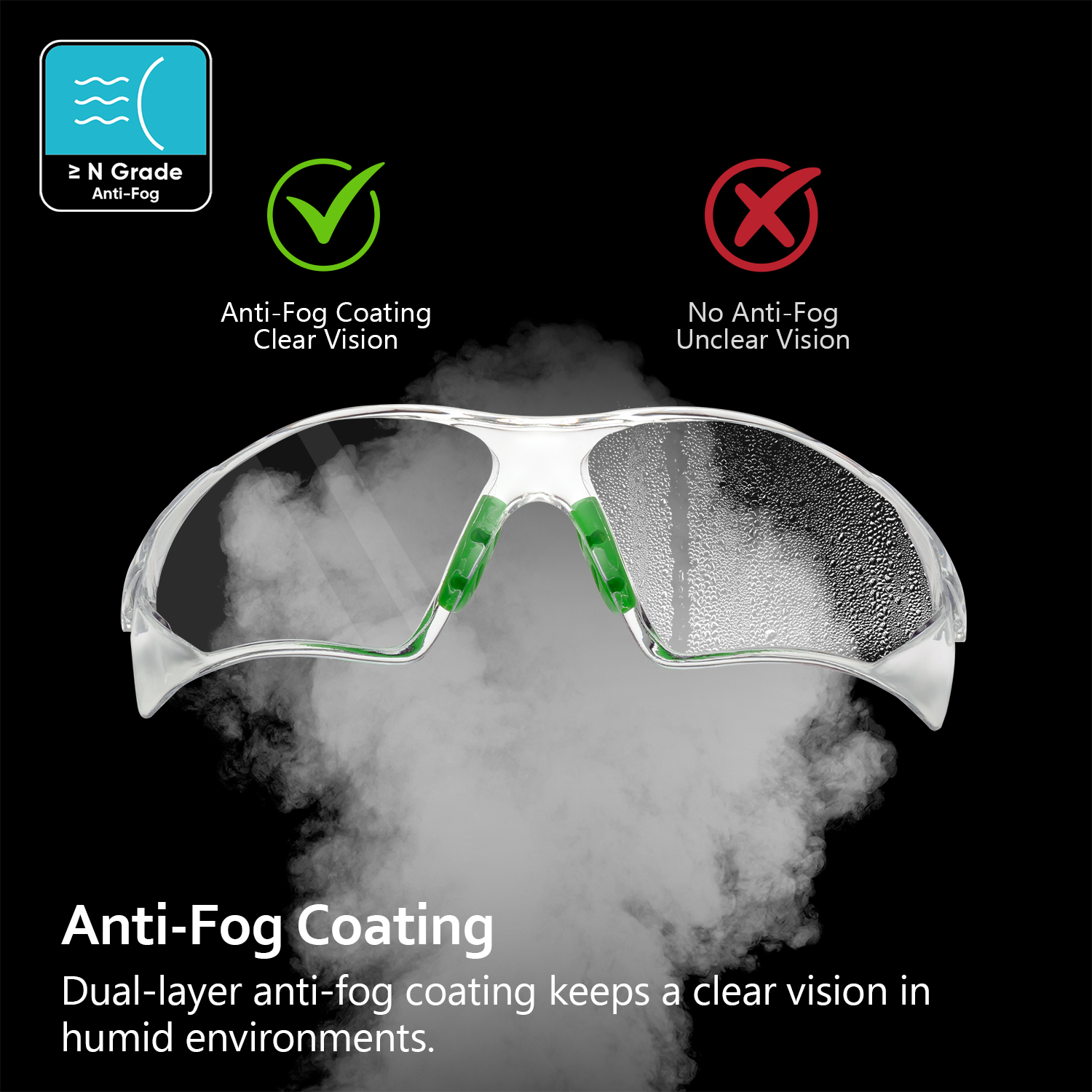 Safeyear Super Clear Anti Scratch Fogless Z87 Schutzbrille für Männer und Frauen