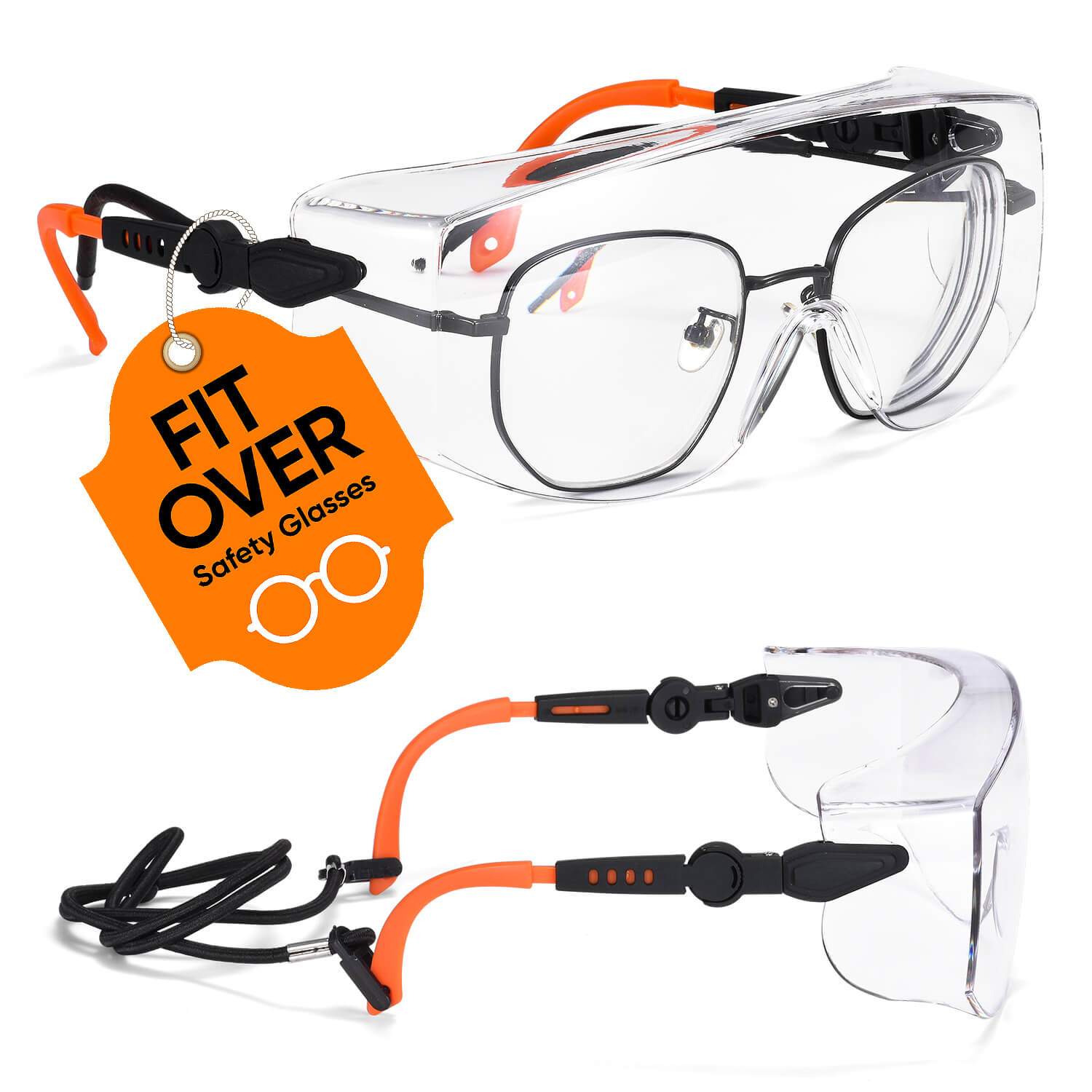 Safeyear Fogless Overglasses Schutzbrille mit Z87 Fogless-Beschichtung