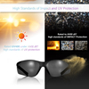 Safeyear Anti-UV getönte schwarze dunkle Schutzbrille für Männer und Frauen