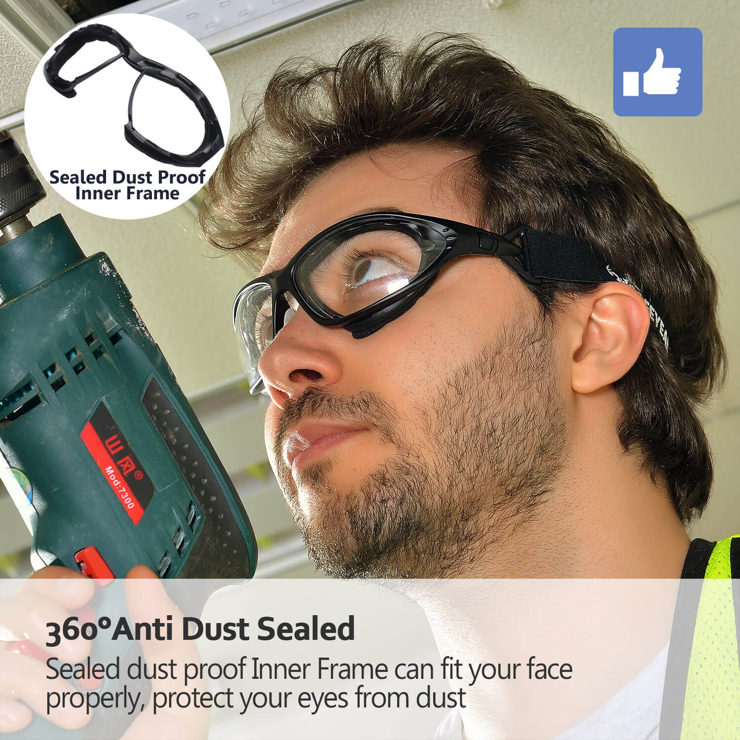 Safeyear Anti Fog Z87 Schutzbrille für Männer und Frauen