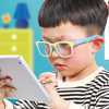 Transparente, blaues Licht blockierende Brille von Safeyear für Lesebrillen für Kinder