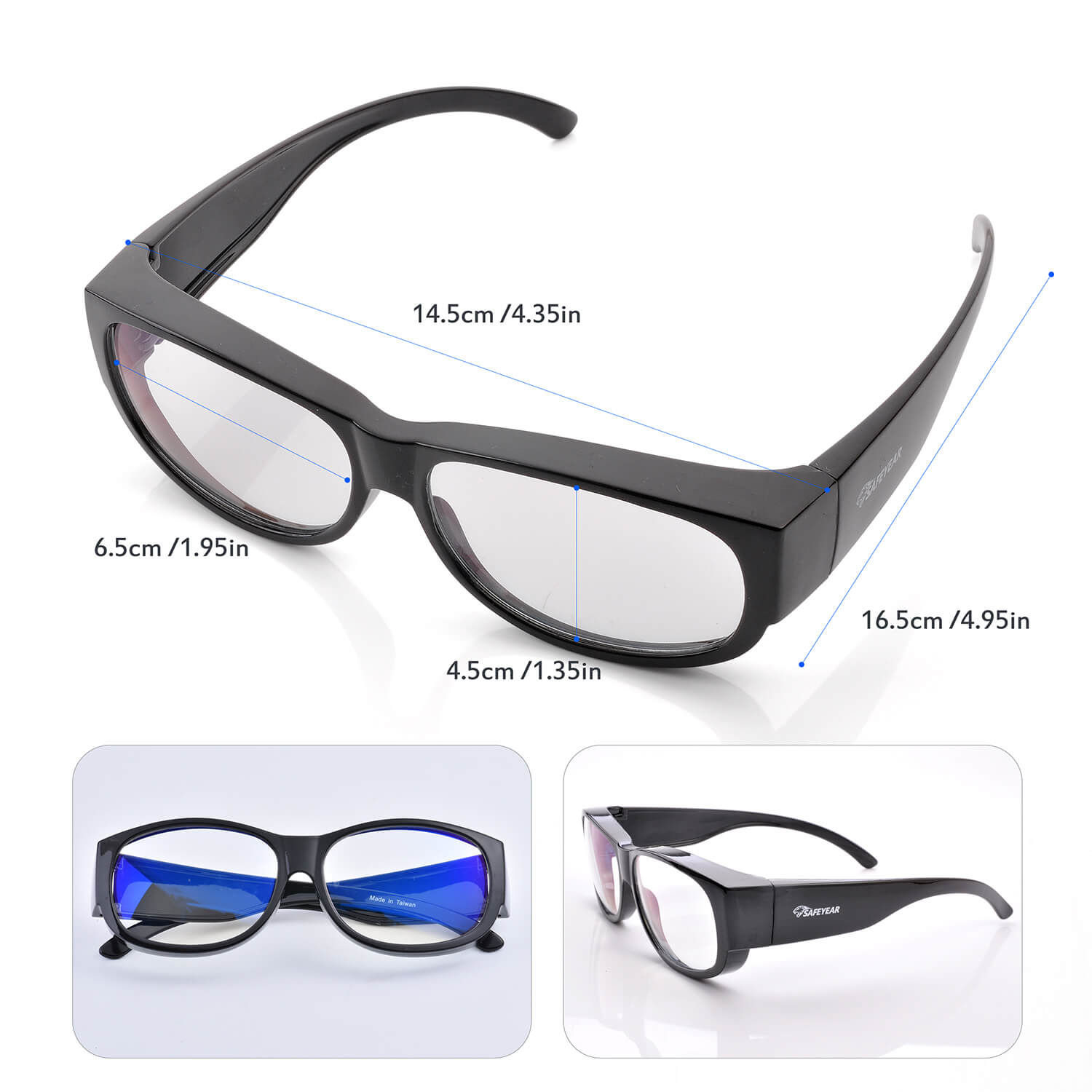Safeyear Blaulicht-blockierende Brille, Anti-UV-Blaulicht-Brille für Damen und Herren zur Computer-Blaulichtblockierung