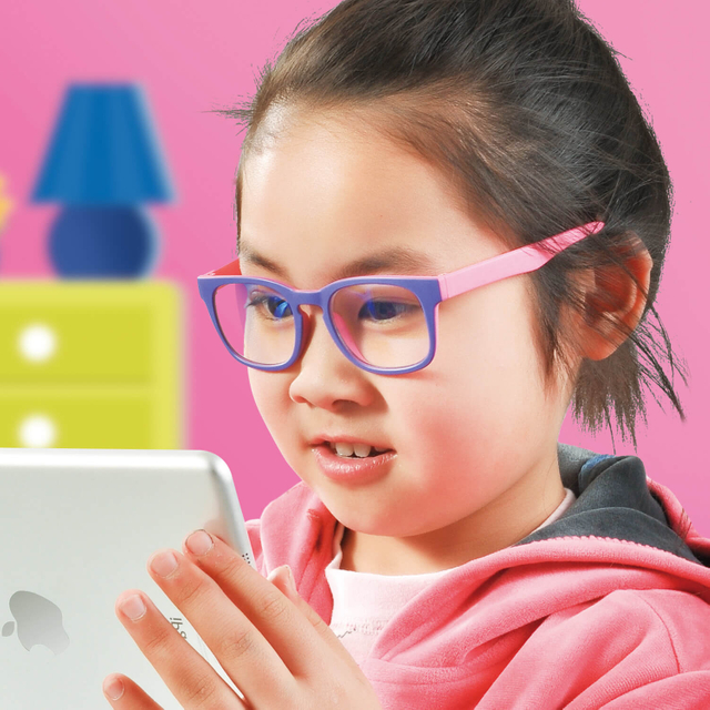 Safeyear Kinderbrille, transparent, blockiert blaues Licht, für Teenager im Alter von 3–12 Jahren