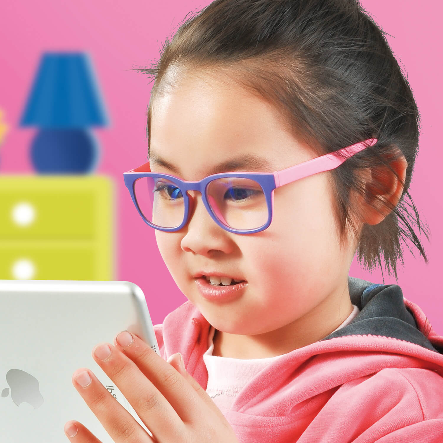 Safeyear Kinderbrille, transparent, blockiert blaues Licht, für Teenager im Alter von 3–12 Jahren
